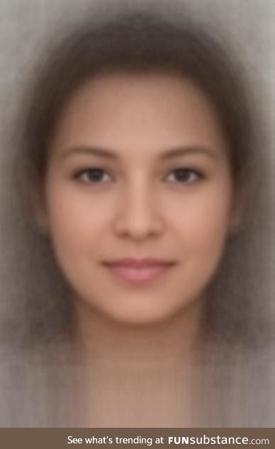 The average woman. Images of thousands of women from all over the world stacked together