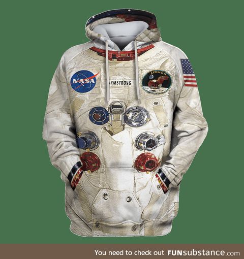 3d spacesuit hoodie
