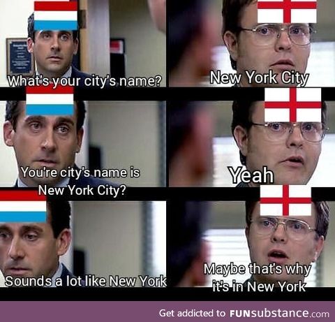 A city so trite, they named it twice