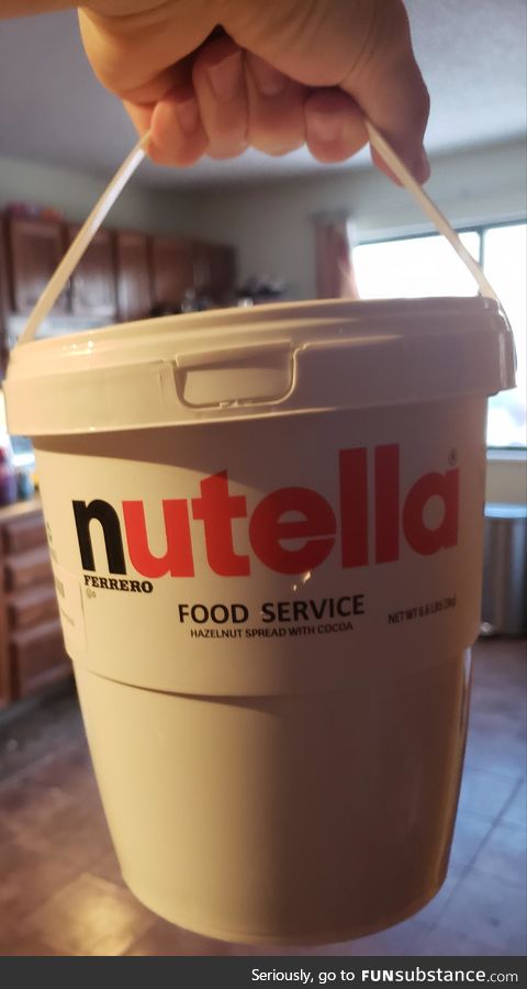 Nutella by the bucket!