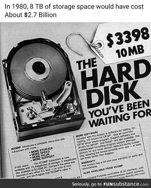 We're talking less "floppy disk" and more "hard drive"