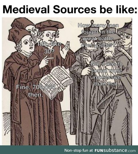 Medieval scholars were unreliable