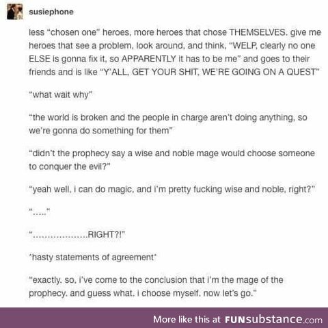 Heroes that chose themselves