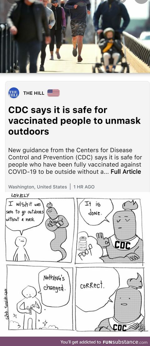 You can thank the CDC whenever