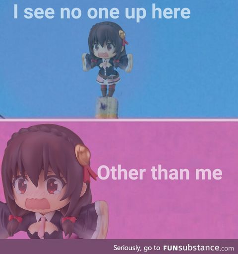Poor Yunyun. How did she got up there