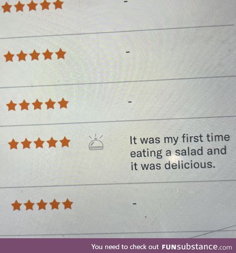 A review left at my restaurant