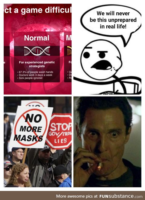 Covid-19 be like playing plague.Inc on casual
