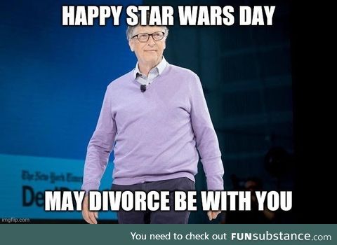 Wishing bill gates a happy may 4th