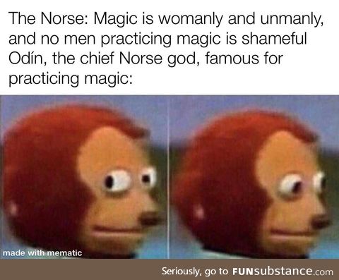 Odín really just didn’t care about societal norms