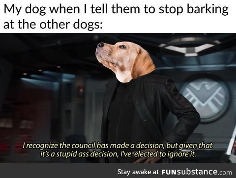 Her bark is very loud