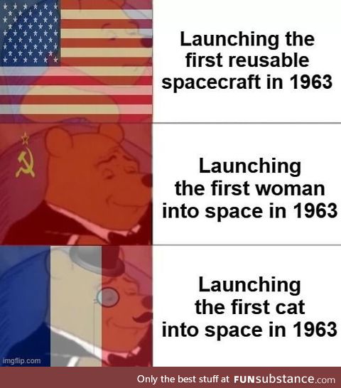And thus, the French won the space race; The end