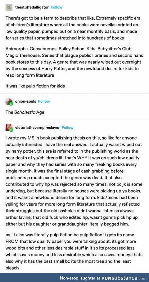 Scholastic Era books smelled the best apparently