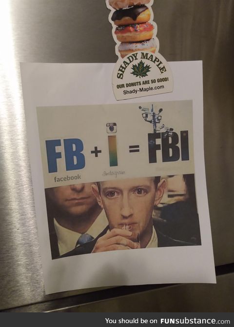So... My mom just hung this on the refrigerator