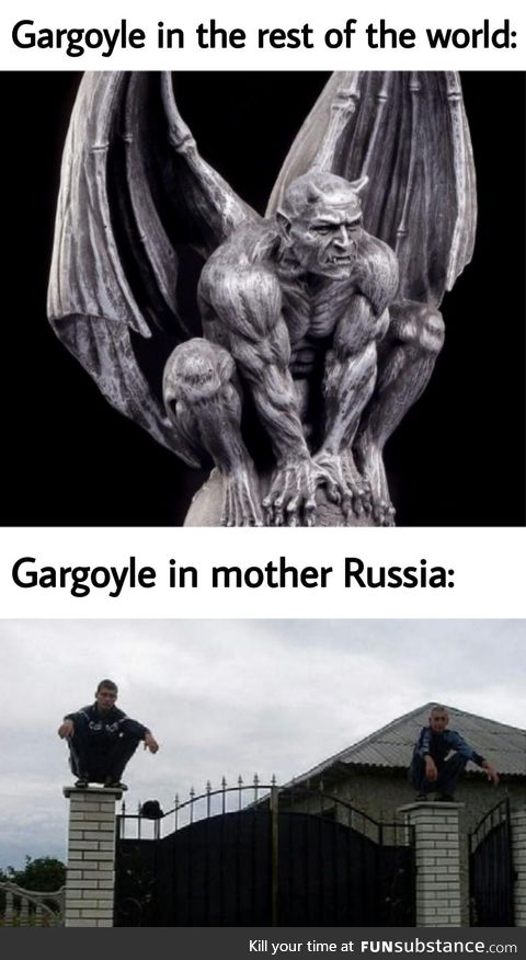 Don't ever trust a Russian gargoyle