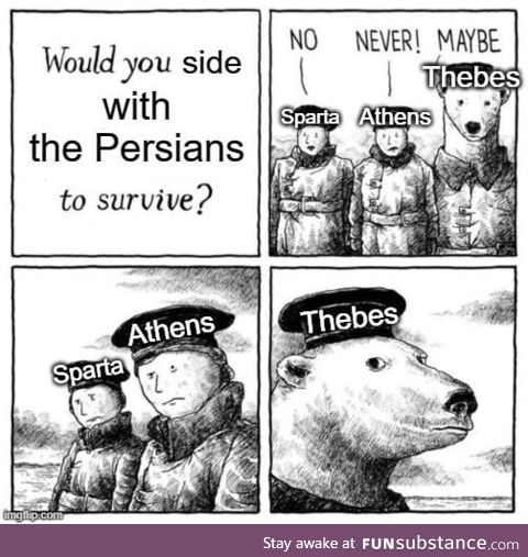 Anything to screw the Athenians over, I suppose