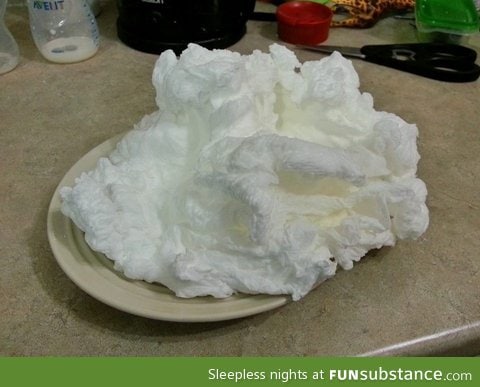 This is what happens when stick a bar of soap in the microwave