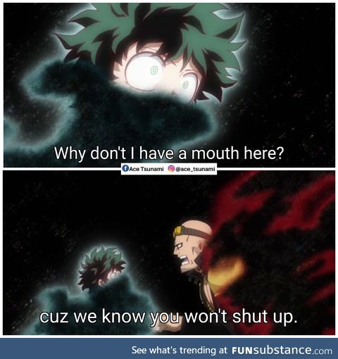 Midoriya goes mutter mutter