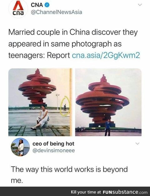 Married couple appeared in the same photo as teenagers