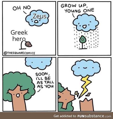 We call that hubris, little runt