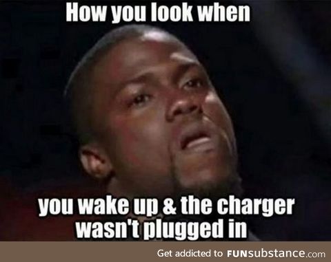 When your phone didn't charge overnight