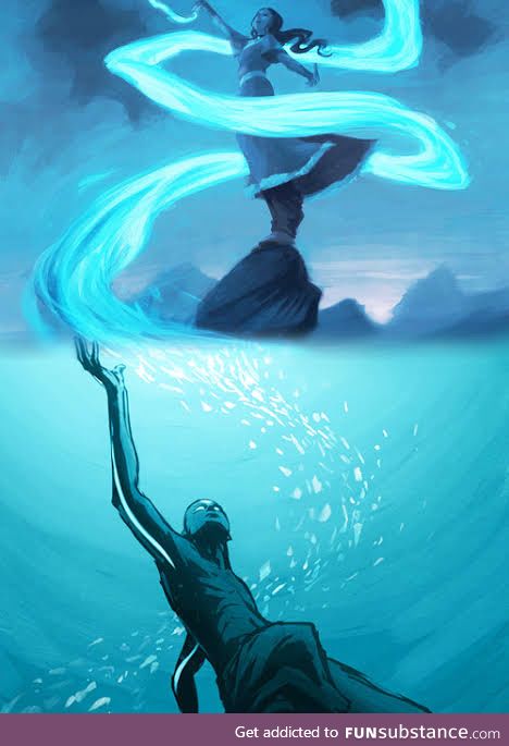 Art from the co-creator of Avatar: Aang & Katara
