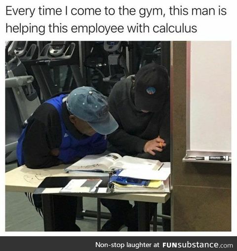 Helping employee with calculus