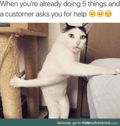 Multi-tasking and someone asks for help