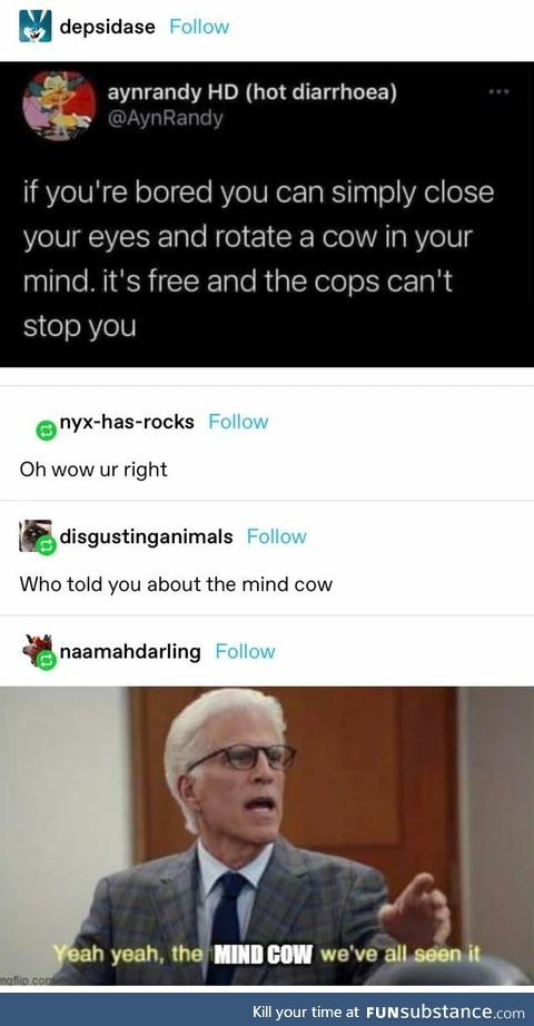 The mind cow