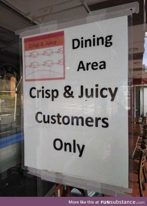 *mönches on a customer*