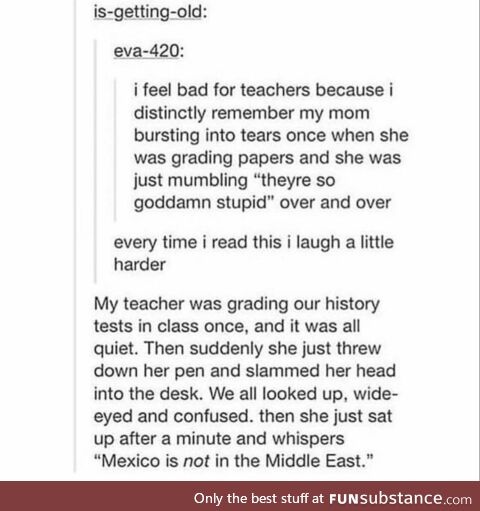 Teachers grading papers