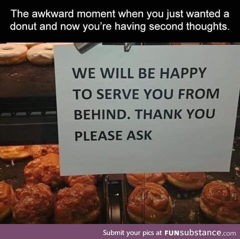 Happy to serve you from behind
