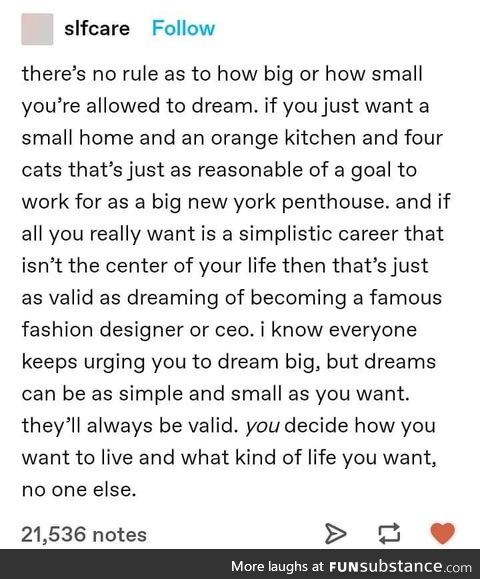 All dreams are valid
