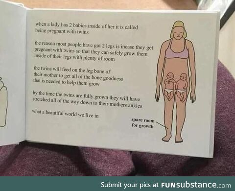 Pregnancy books nowadays are something else!