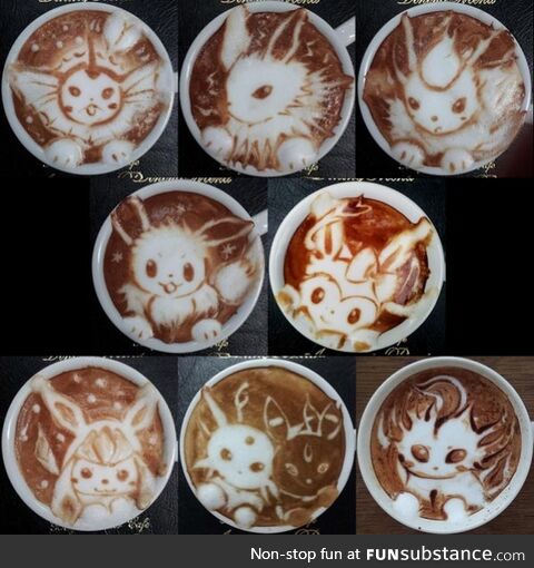 Coffee Art #47 - Coff-Eeveelutions