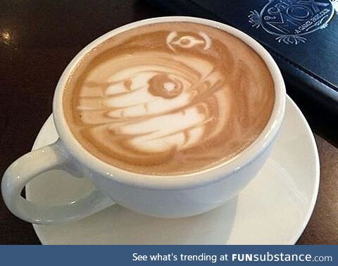 Coffee Art #54 - That's No Moon...