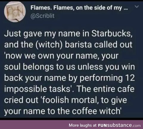 Never give a witch your true name