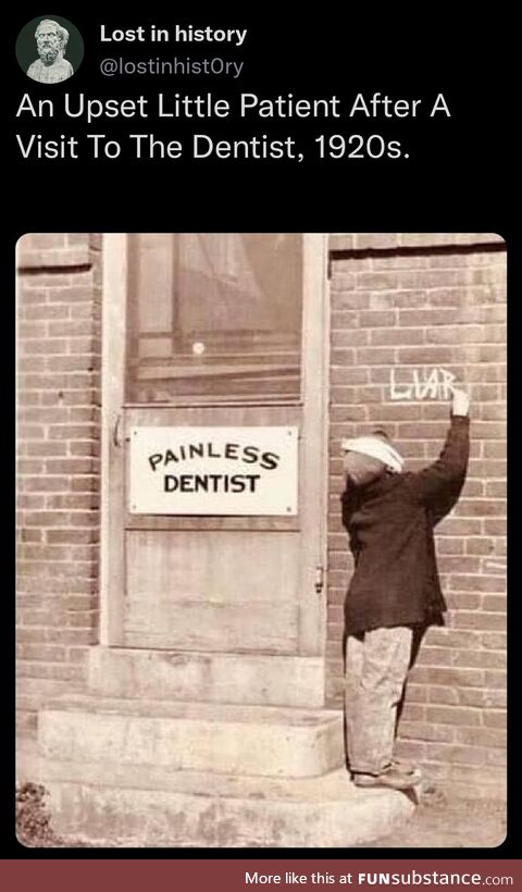 It's painless for the dentist