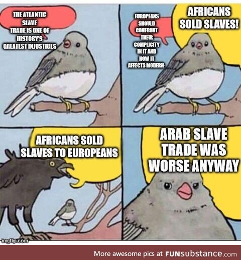 Why do discussions on slavery always end up like this?
