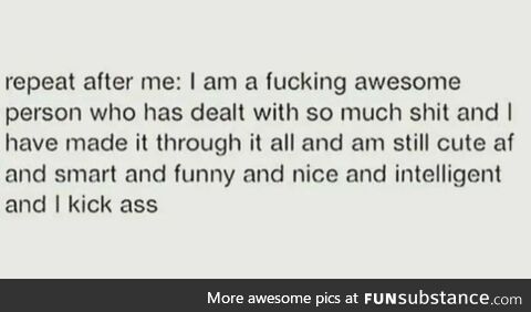 Yes you are