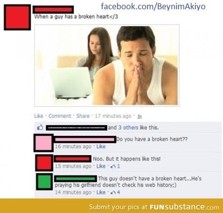 It's not a broken heart