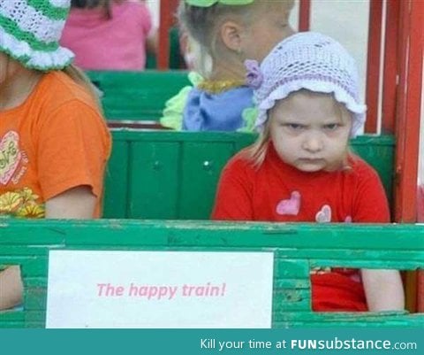 All aboard the happy train