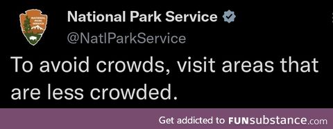 Thanks NPS, very cool