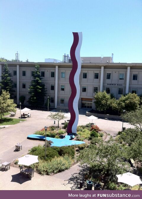 A stupid statue we can all agree on: "Bacon & Eggs" at Sonoma State