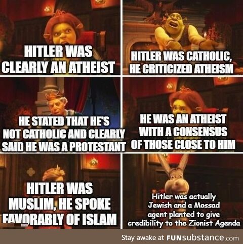 All religions are literally hitler