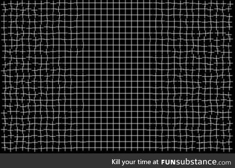 If you stare at the center the sides will fix themselves