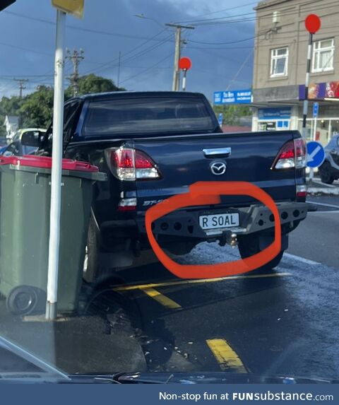 As seen in Auckland, NZ this morning. A touch of genius to get this past the censors