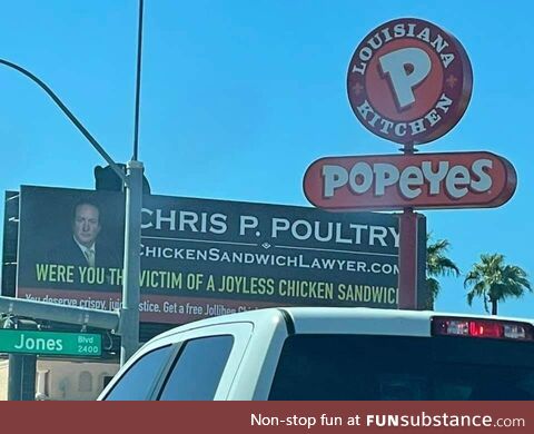 Chris P. Poultry, Chicken Sandwich Attorney-at-Law