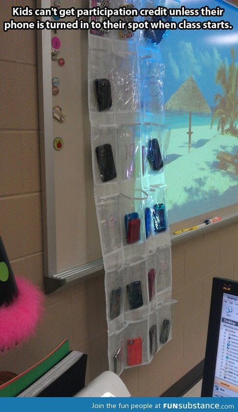 How a teacher deals with cellphones