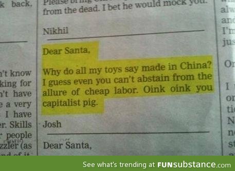 Capitalist Santa