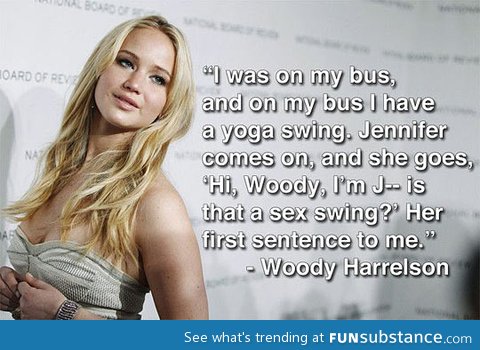 What happens when you meet Jennifer Lawrence for the first time